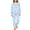Blue, variant on LIZUOJUN Cute Pajama Sets for Women Long Sleeve Pants Sleepwear 2 Piece Lounge Set Soft Cozy Warm Pjs Loungewear Casual Pajama Warm Cozy Sleepwear - L