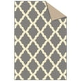 thumbnail image 5 of Ottomanson Washable Non-Slip Rubberback Moroccan Trellis 3x5 Area Rug For Living Room, 3'3" x 5', Gray, 5 of 11