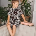 thumbnail image 4 of Balery Cow Skin Conjunto de Pijama Infantil de Manga Corta con Estampado – Ropa de Dormir de Algodón Suave-X-Large, 4 of 6