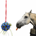thumbnail image 1 of Paquete de 1 pelota de terapia para caballos, comedero de heno, juguetes para caballos, juguetes de polo, juego para caballos, cabras, ovejas, juguetes para aliviar el estrés, caballos aburridos, 1 of 5