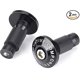 thumbnail image 1 of (Negro) Contrapesos para manillar de motocicleta de 7/8", tapa de empuñadura de manillar, tapón antivibración, apto para motos de cross Yamaha Kawasaki, 1 of 5