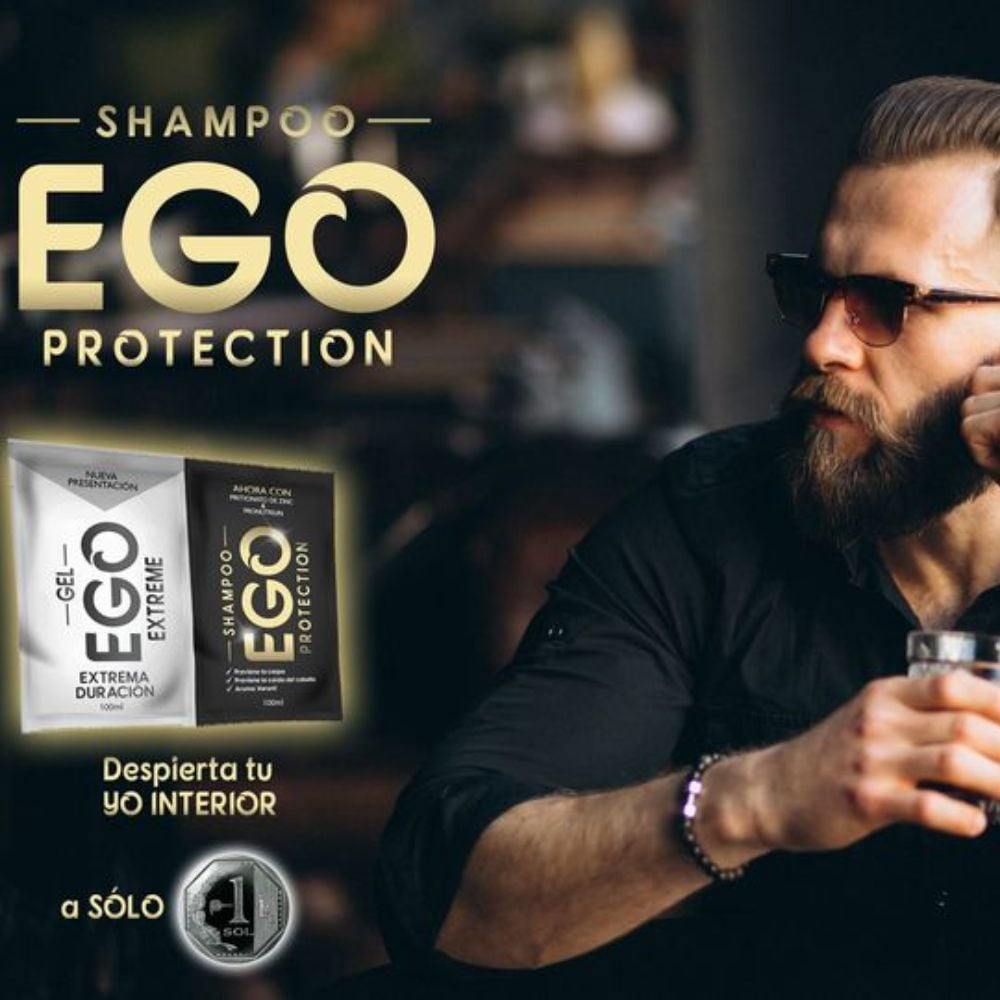 EGO Shampoo Black Limpieza efectiva para hombres  230 ml (2 Pack)