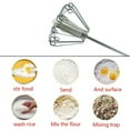 thumbnail image 4 of Stainless Steel Semi-Automatic Hand Whisk | 11 Inch Manual Mixer & Beater | No Electricity Needed | Easy Clean | Rust Resistant | Mixing Whisk for Eggs, Sauces, Batter | 1 Pack, 4 of 5