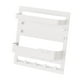 thumbnail image 4 of Colgador de llaves de pared con ganchos decorativos, organizador de correo moderno, estante Blanco, 4 of 7