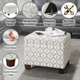 thumbnail image 4 of Convenience Concepts Designs4Comfort Madison Storage Ottoman, 4 of 7