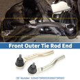 thumbnail image 3 of 2pcs Front Outer Tie Rod Ends Kit Suspension Steering Tie Rod End for Honda Fit 2015-2020 No.53540T5R003, 3 of 7