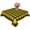 Yellow Black, variant on Black Blue Plaid Table Cloth Waterproof Tablecloths, Country Buffalo Checked Gingham Tablecloth Dining Table Cover for Kitchen Party Tabletop Outdoor, Square Tablecloth 60x60 Inch