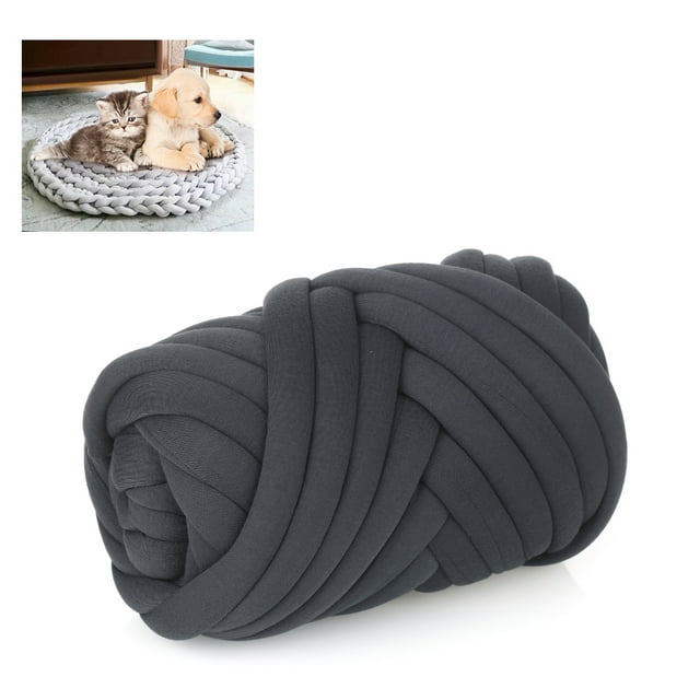 Cama para mascotas hecha a mano de algodón de hilo súper grueso, suave y gruesa yeacher hilo grueso