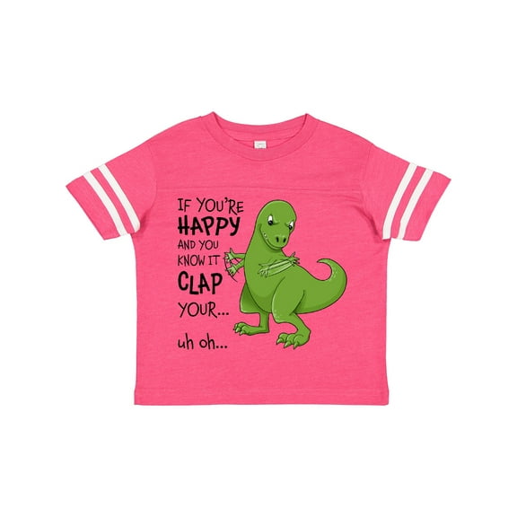 Inktastic T-Rex Can't Clap Boys or Girls Toddler T-Shirt