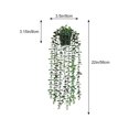 thumbnail image 2 of Wosthever Planta artificial de eucalipto colgante con maceta, hojas verdes falsas, hogar, jardín, oficina, guirnalda realista, estante de uva Decoración Verde, 2 of 6