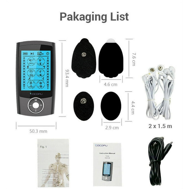 Dual Channel EMS TENS Unit 24 Modes Muscle Stimulator for Pain Relief &  Muscle Strength,14, 1 unit - Kroger