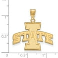 thumbnail image 2 of Real 10kt Yellow Goldy LogoArt Iowa State University Large Pendant; for Adults and Teens; for Women and Men, 2 of 2