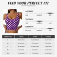 thumbnail image 5 of Sports Bras for Women High Support -Purple Polka Dot Soft Athletic Crop Workout Tank Top for Women, 5 of 8