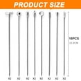 thumbnail image 2 of 16Pcs Cocktail Picks Stick, Cocktail Toothpicks, Stainless Steel Martini Olive Picks for Bar Barbecue Fruit, 2 of 6