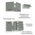 thumbnail image 5 of Cocina Integral Completa Modular Madesa Agata 180cm BG 09, 5 of 5