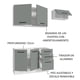 thumbnail image 5 of Cocina Integral Completa Modular Madesa Agata 180cm BG 09, 5 of 5