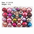 thumbnail image 2 of Jwshufel 75 Pack Christmas Ball Set Christmas Ornaments Indoor Christmas Decorations Hand Painted Electroplated Plastic Balls Holiday Decor Tree Wreath Ceiling Decor Warm Festive Cheer 13In, 2 of 6
