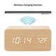 thumbnail image 3 of Despertador Digital De Madera Con Control De Sonido De Carga Inalámbrica Despertador Para Dormitorio Oficina Junto A La Cama Speravity HA022271-00, 3 of 6