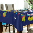 thumbnail image 3 of Dreamtimes Mardi Gras Tablecloth, Waterproof Washable Polyester Square Table Cover, Durable Tablecloth for Kitchen Dining Table Party Decor ( 60"x 90"), 3 of 7