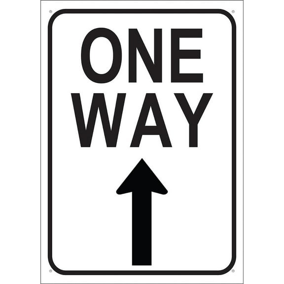 One Way Outdoor, Uv Printed Rust Free Aluminum 12 X 8 In,Yard Sign For Home, Business, Driveway Alert