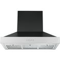thumbnail image 4 of Ancona Pro Hotte de Cuisinière Pyramidale Murale à Conduits de 36 Po en Noir et Acier Inoxydable, 4 of 7