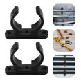 thumbnail image 4 of KAKOWELY boat pole clips holder 2pcs Yacht Accessories Pipe Port Pipe Connection Clamp Shelf Link Clip Fastener Rv Yacht Clips Port Pipe Clamp Plastic Shelf Link Clips, 4 of 5