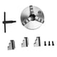 thumbnail image 2 of Juego de piezas de repuesto de accesorios de 3 mordazas de Metal con mandril de torno autocentrante con llave K11-160, 2 of 14