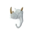 thumbnail image 1 of Wweixi Animal Shape Hanger Solid Color Cute Cartoon Decorative Punch-free Self-adhesive Key Coat Jacket Door Back Hook Rack White Gold Type 4, 1 of 6