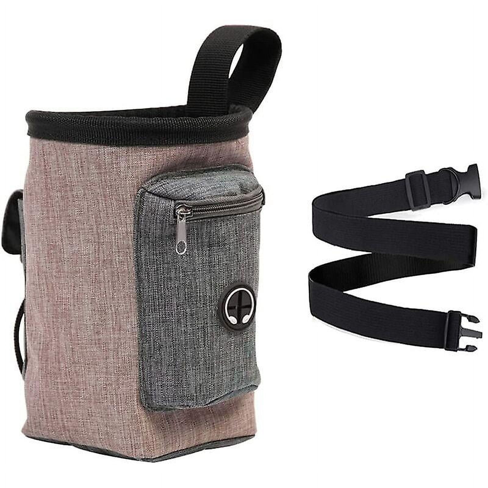 Dog Training Bag Dog Treat Bag Dog Pouch Dog Pouch Dog Treat Pouch Dog Food Bag Dog Training Bag Accessories, Brown & 17x15cm
