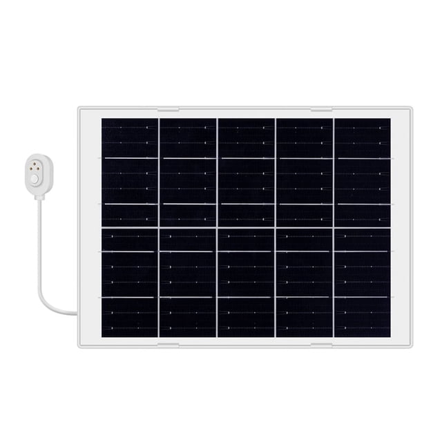 Panel solar de 8 W con cable de extensión IP65 resistente al agua para cámara de seguridad para exteriores