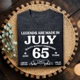 thumbnail image 3 of Jollimate Legends Are Made in July 1961 Shirt, 65th Birthday Graphic Tee, Aged to Perfection T-Shirt, 3 of 6