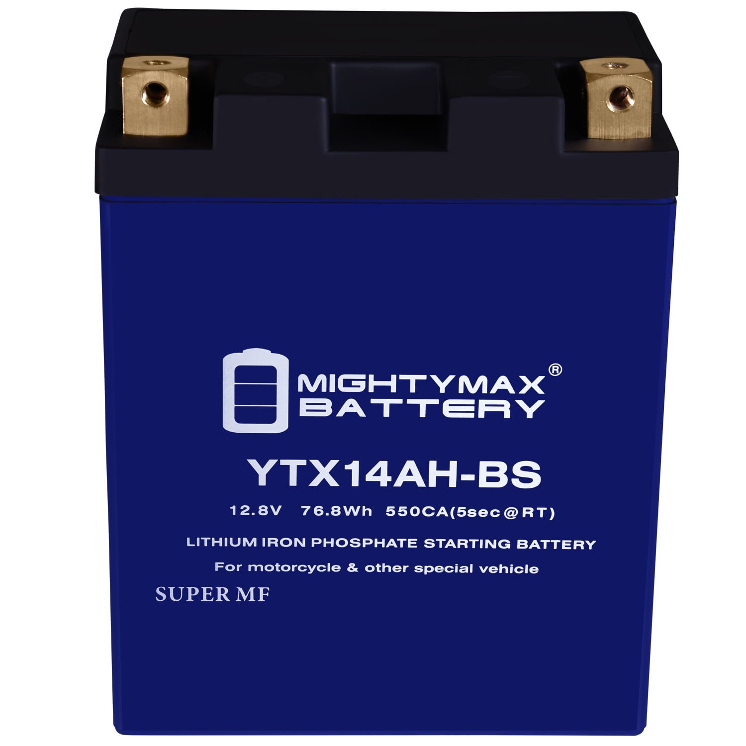 YTX14AH-BS Lithium Replacement Battery compatible with YB14A1 YB14A2 Motorcycle