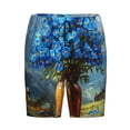 thumbnail image 3 of Picia Mountain Blue Flowers Vase Pajama Shorts for Men, Men's Pajama Bottoms, Sleepwear,Short Pajama Pants-4X-Large, 3 of 9