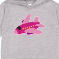 thumbnail image 3 of Inktastic Girls Pink Airplane Pilot Toddler Hoodie, 3 of 4