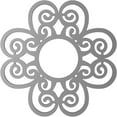 thumbnail image 4 of 16"OD x 5 1/2"ID x 1/2"P Cohen Architectural Grade PVC Pierced Ceiling Medallion, Antiqued Silver, 4 of 10
