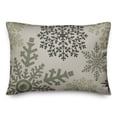 thumbnail image 2 of Creative Products Snowflake Pattern Sage 20 x 14 Spun Poly Pillow, 2 of 3