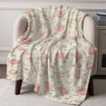 thumbnail image 3 of Throw Blanket for Couch Flowers Soft Fleece Flannel Blankets Cozy Lightweight Blanket for Home Sofa Living Room Floral Vintage Style Bed Throws 60" x 80", 3 of 9