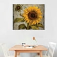 thumbnail image 2 of General Canvas Painting 20x16in Wall Art Picture Sunflower Gray Bathroom Decor White, 2 of 3