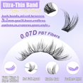 thumbnail image 4 of Cluster Eyelash Extension Kit Natural Wispy Lash Clusters Kit DIY Lash Extension Kit 196pcs 10-18mm Individual Lashes with Mix 4-7mm of Lash Band Lash Glue Lash Twezeers, 4 of 9