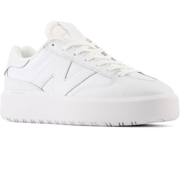 New Balance Sneakers Men's 8 White Leather Lifestyle Shoes PQ40