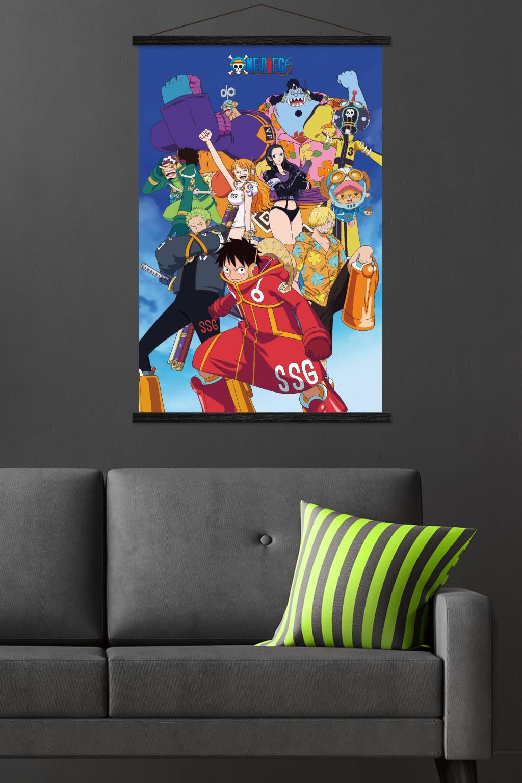 One Piece: Egghead Arc - Voyage 2 Group Wall Poster with Magnetic Frame, 22.375" x 34"
