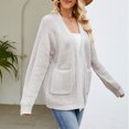 thumbnail image 4 of Idoravan Women's Cardigans Women's New Mid Length Slouchy Knitted Sweater Cardigan, 4 of 6