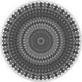 thumbnail image 1 of Ahgly Company Indoor Round Patterned Silver Gray Area Rugs, 7' Round, 1 of 6