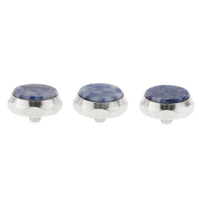 MERIGLARE Boutons de Trompette Finger Polis à la Main pour Pièces de Réparation de Trompette, Bleu Exornate Bleu Foncé