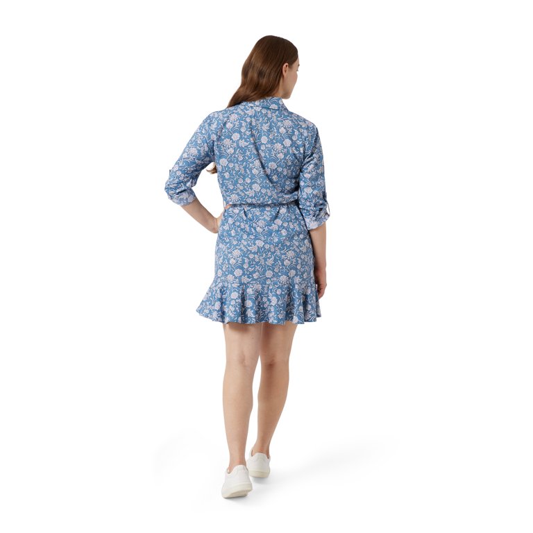chaps wrap dress