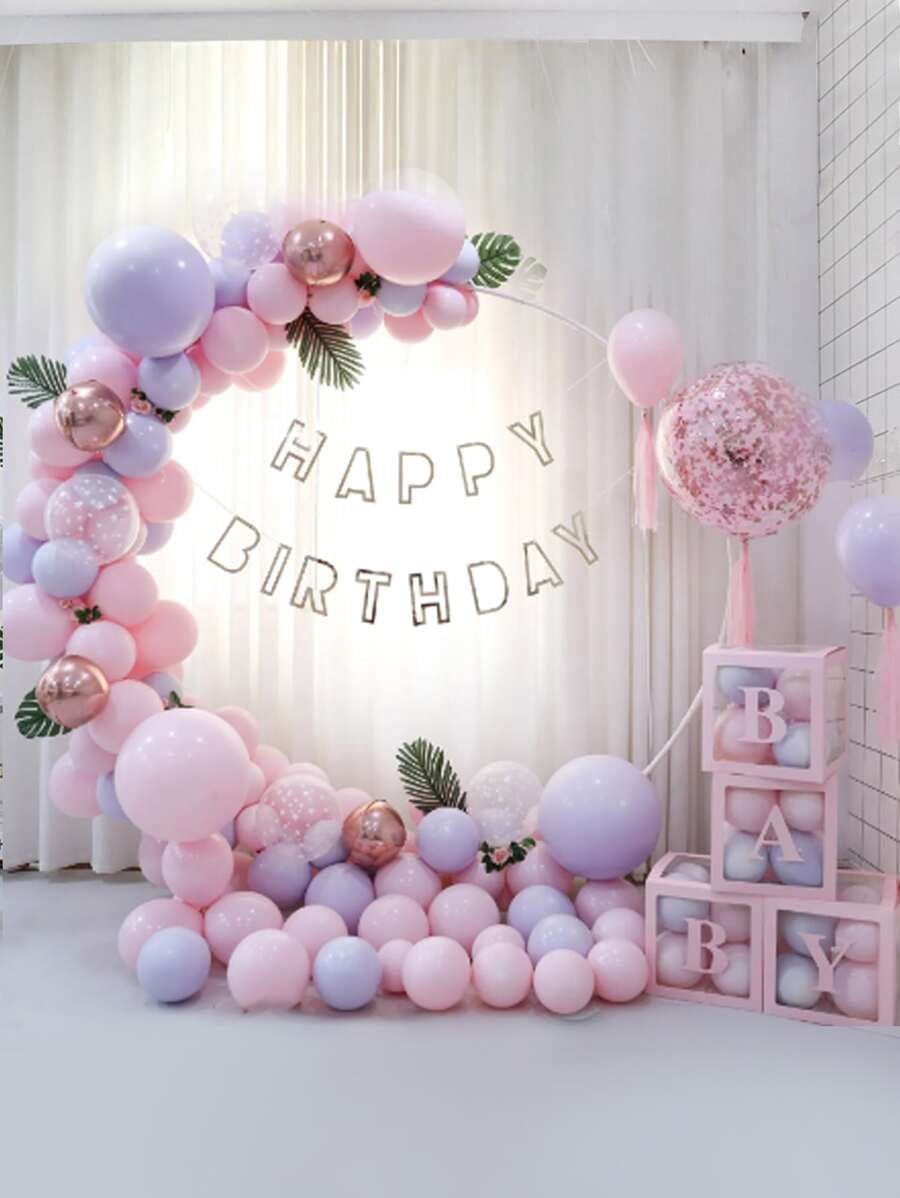 200cm Round Balloon Column With 40pcs Stands, Wedding Birthday Party Balloon Decoration Arch Frame Kit
