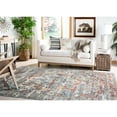 thumbnail image 3 of Safavieh  Hand-knotted Izmir Anjali Traditional Oriental Wool Rug with Fringe Blue/Light Brown 9'  x  12' 9' x 12' Brown, 3 of 5