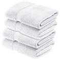 thumbnail image 2 of Superior 800 GSM Egyptian Cotton Heavyweight Bath Towel Set of 4, White, 2 of 10