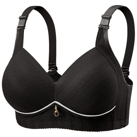 Agkizg Summer Savings Clearance 2025! for Womens Plus Size Bra  Women s Underwire Gathering Top Support Mom s Bra Large Size Thin Breathable Side Folding Sagging Foreign Trade Underwear  Sizes M-3XL
