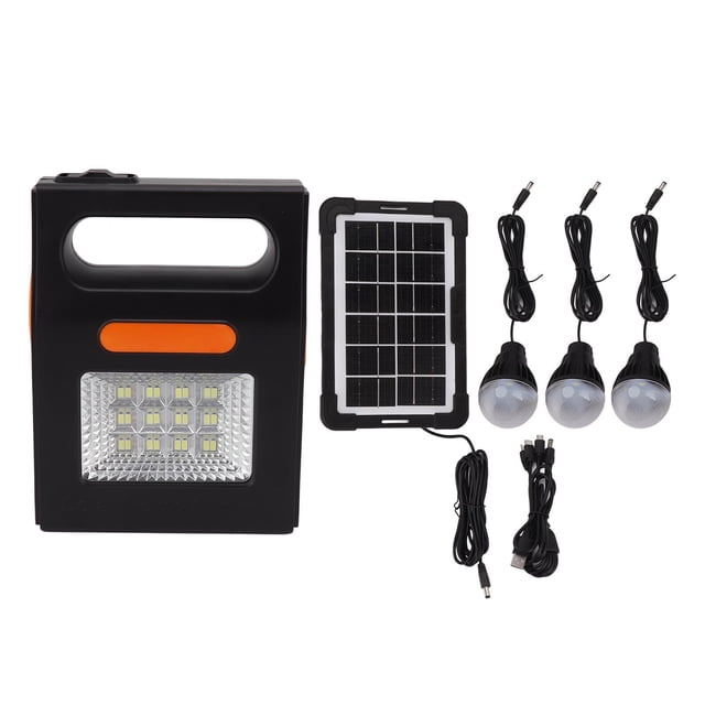 Solar Generator Lighting System, Lightweight Solar Panel LED Light Cable ABS Solar Panel Generator Lighting System For Camping